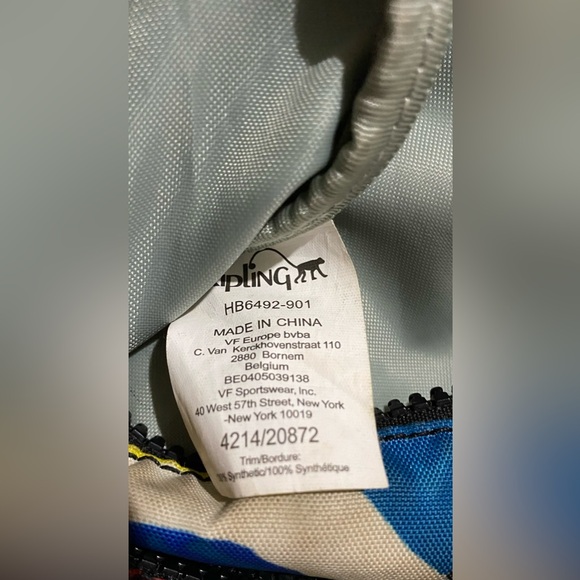 Kipling Crossbody Bag Multicolored Print No Charm - Picture 6 of 6